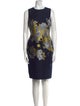 Hobbs London Floral Print Knee-Length Dress
