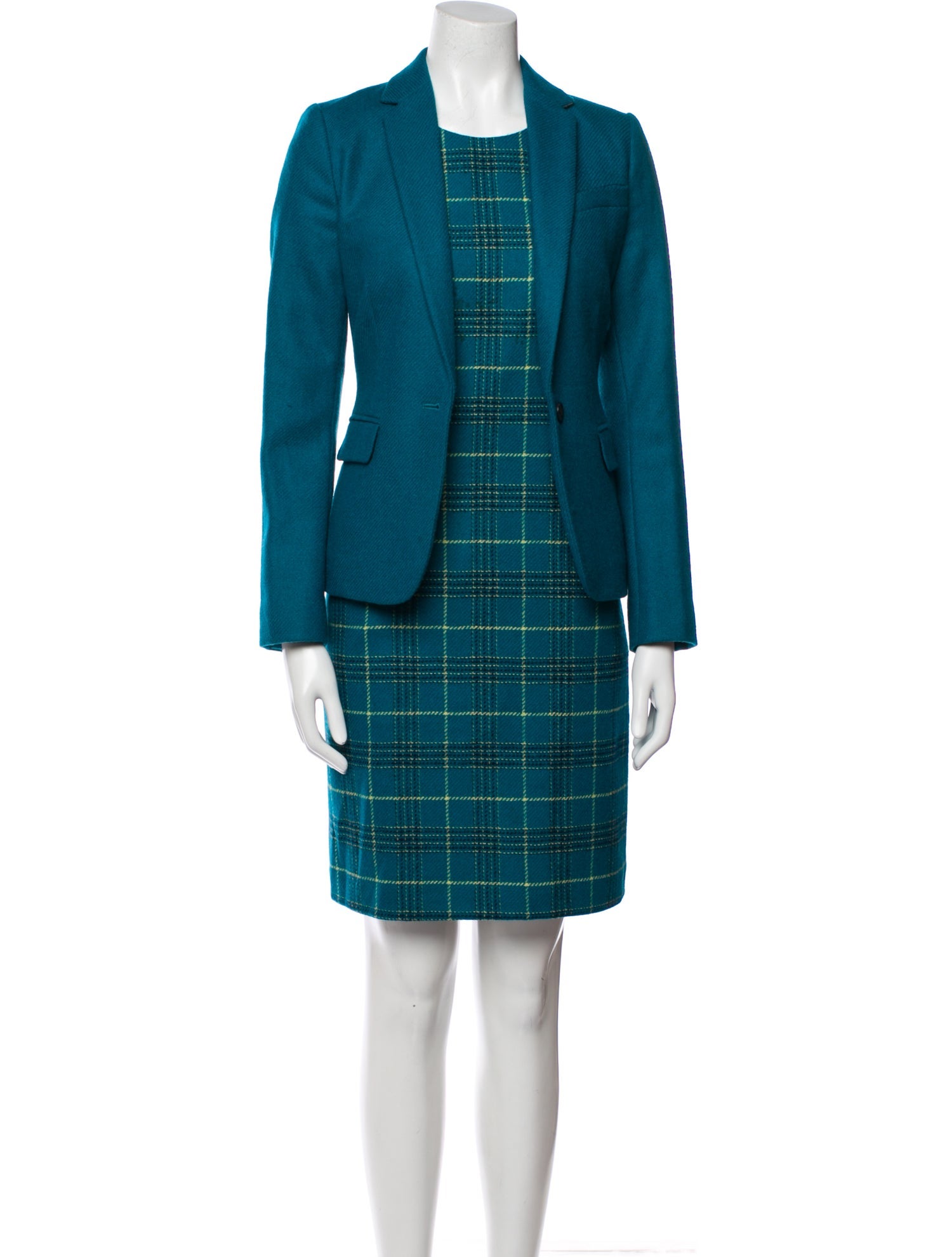 Hobbs London Plaid Print Dress Set