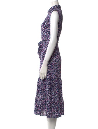 Hobbs London Floral Print Midi Length Dress