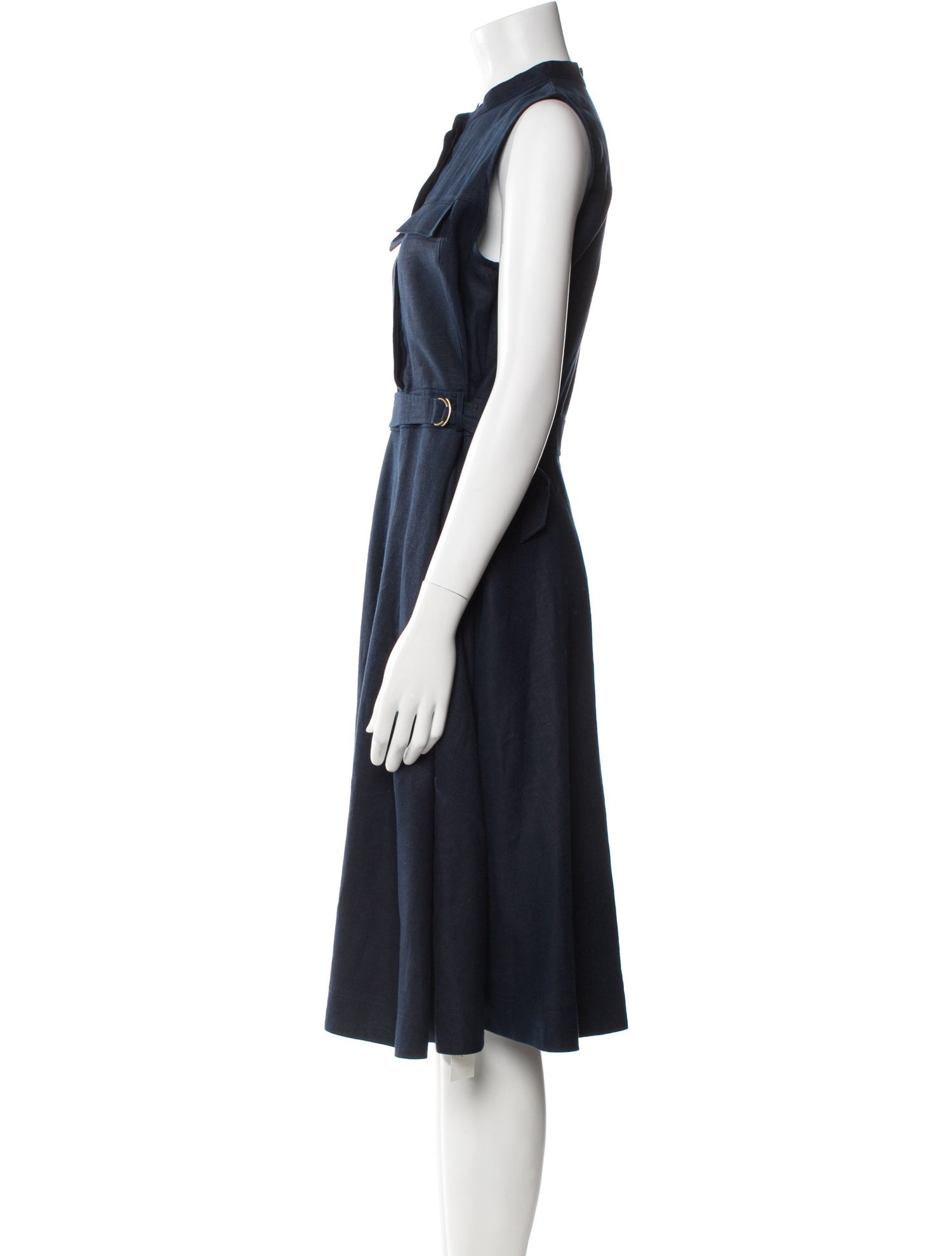 Hobbs London Crew Neck Midi Length Dress