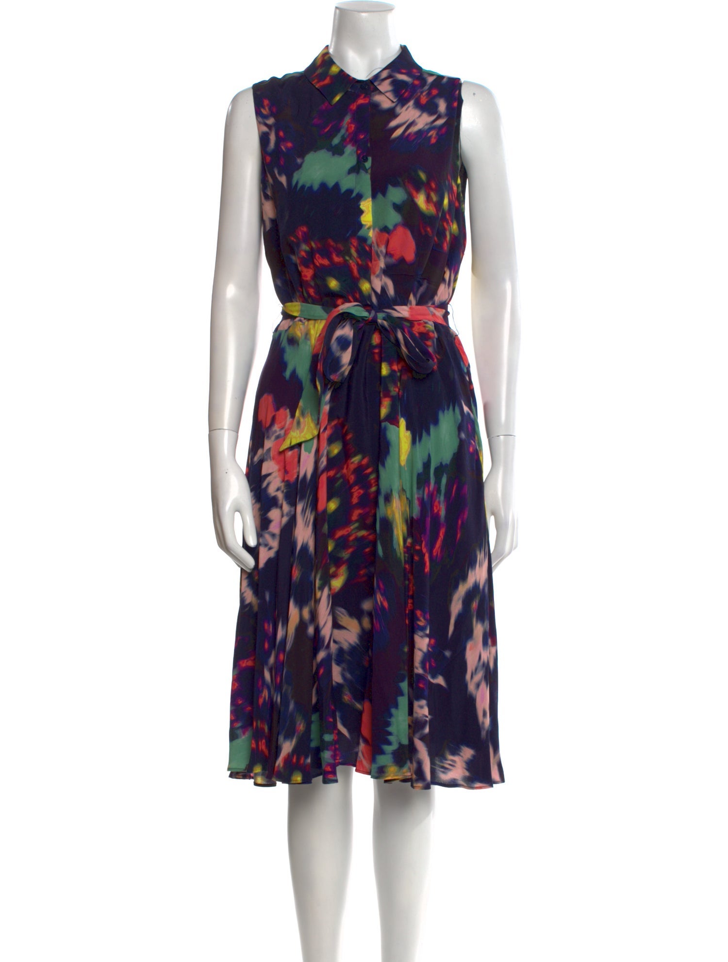 Hobbs London Printed Midi Length Dress