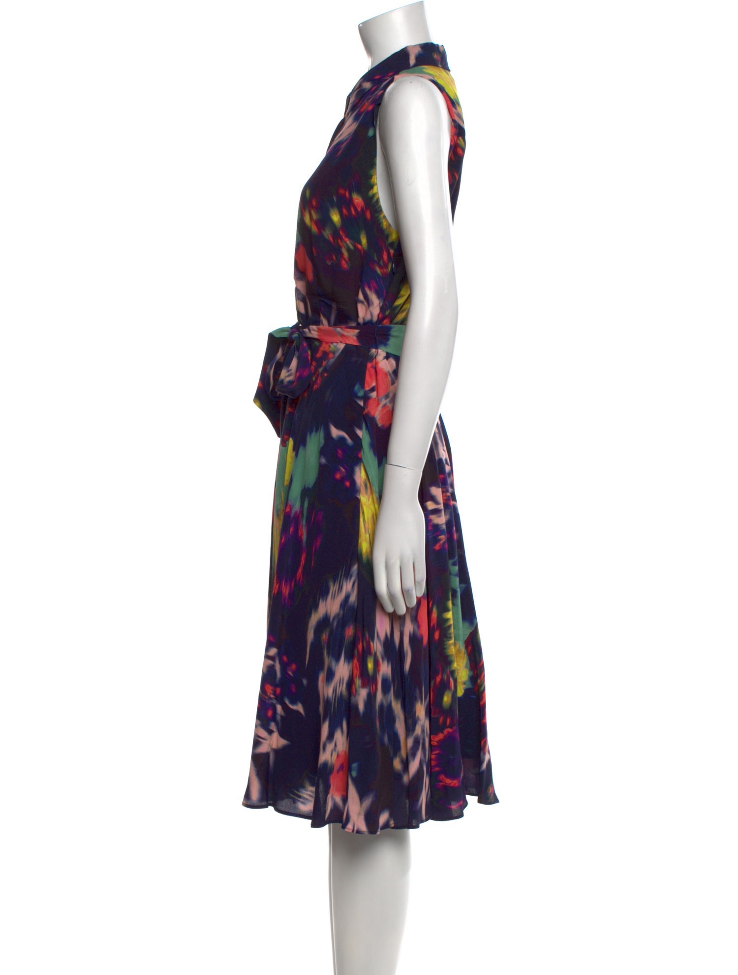 Hobbs London Printed Midi Length Dress