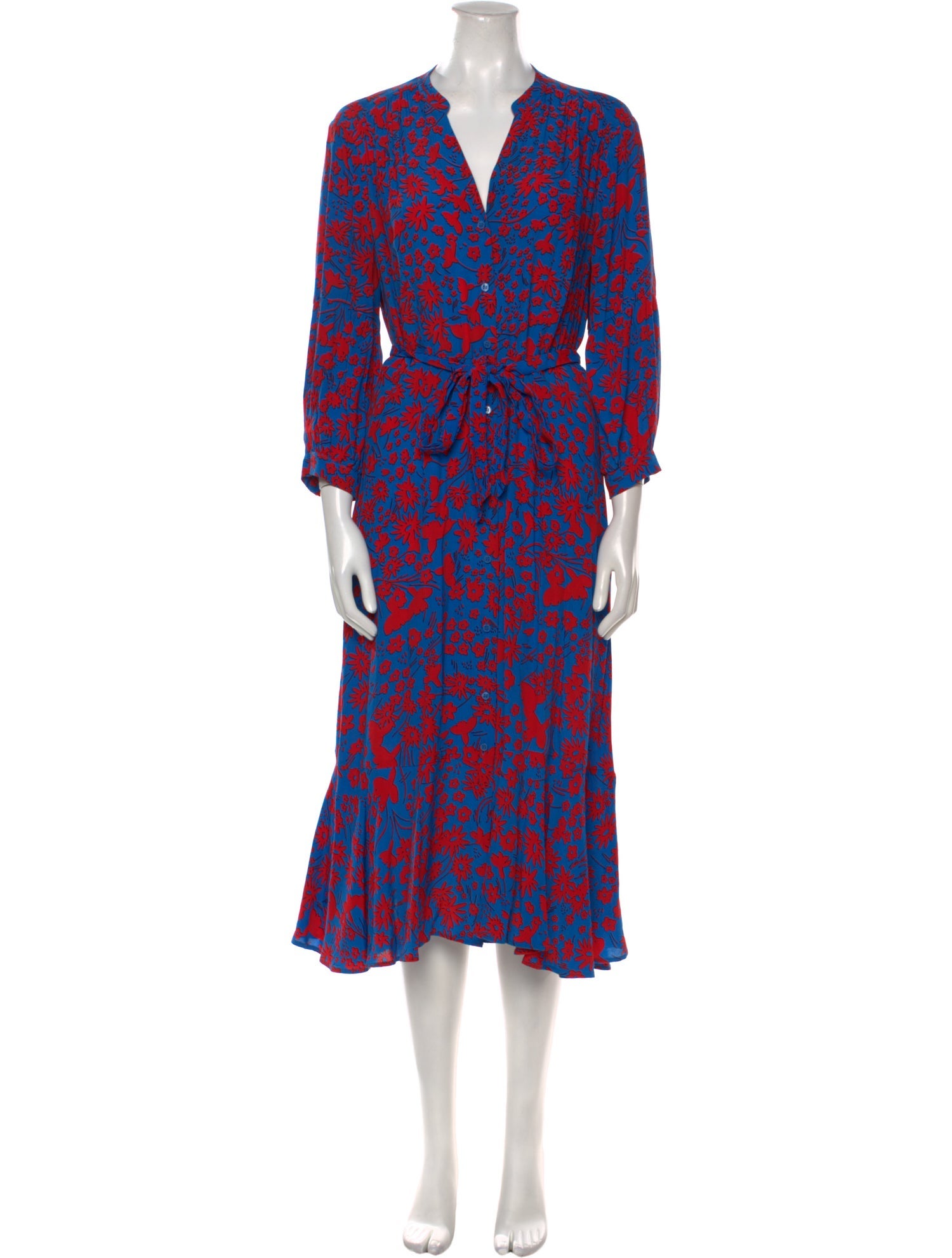 Hobbs London Printed Long Dress