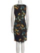 Hobbs London Floral Print Knee-Length Dress