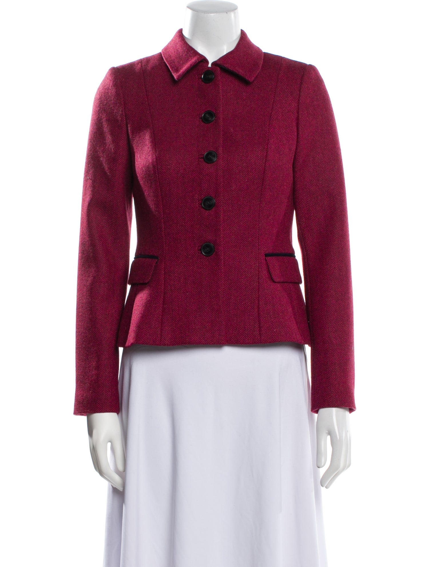 Hobbs London Wool Tweed Pattern Jacket