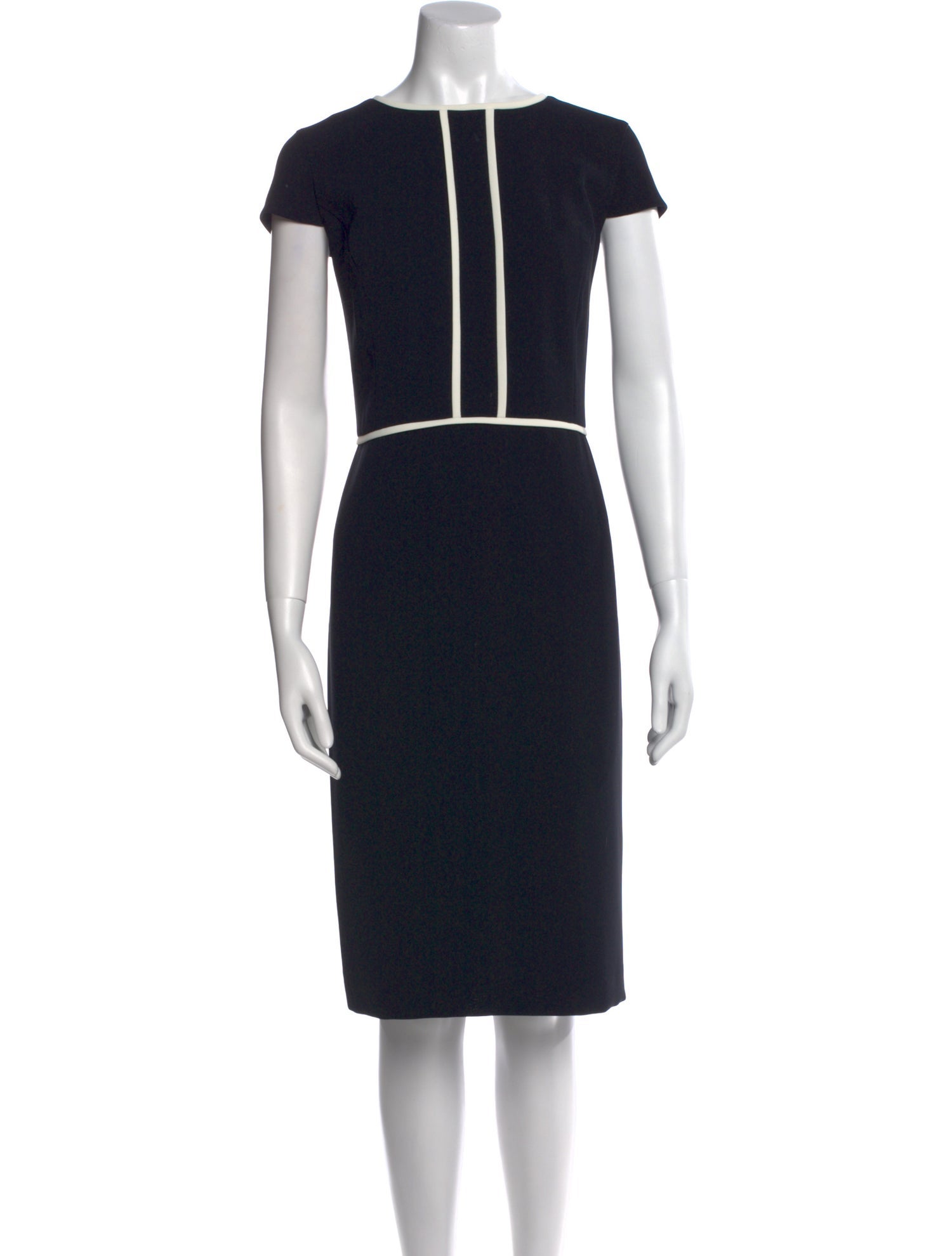 Hobbs London Bateau Neckline Knee-Length Dress