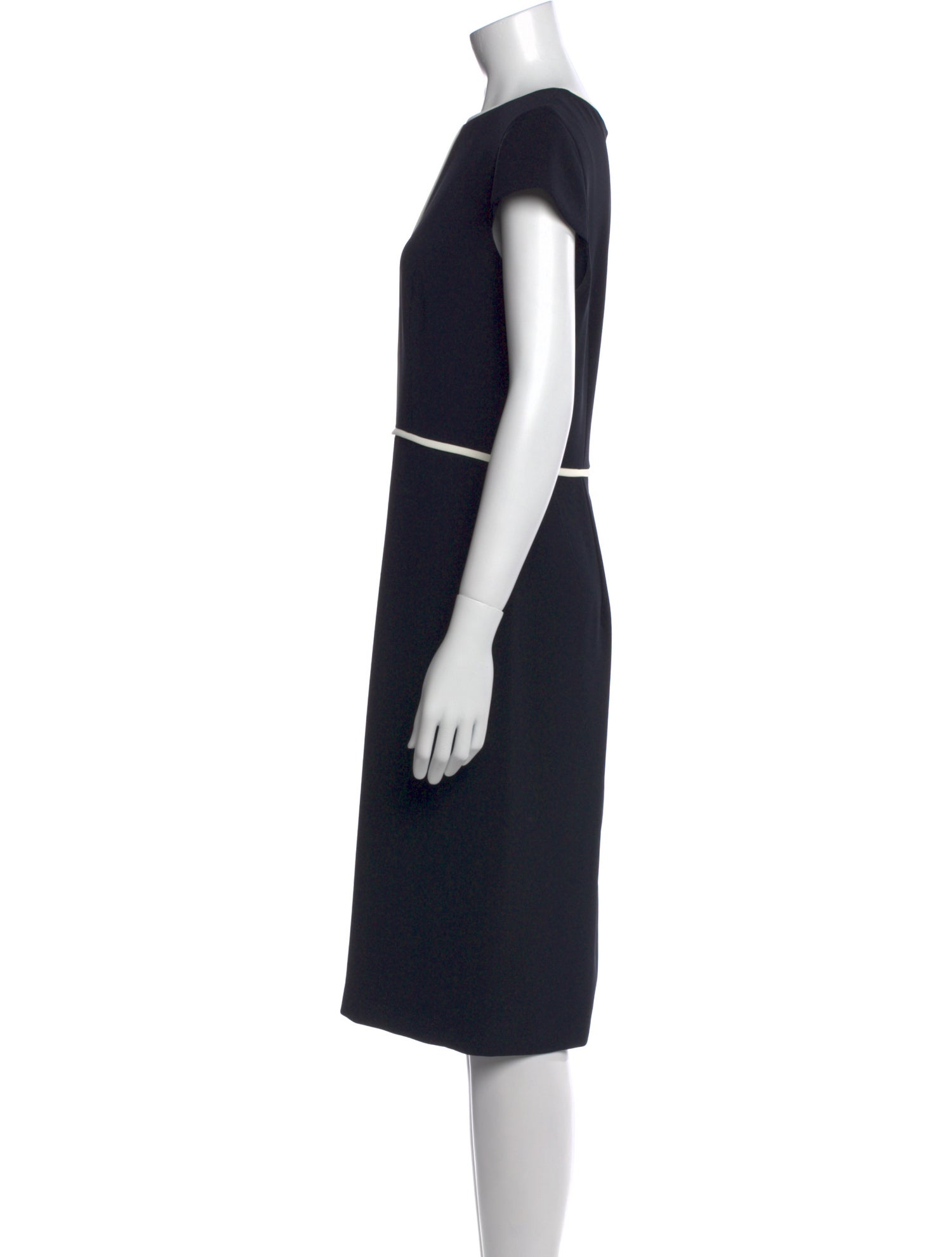 Hobbs London Bateau Neckline Knee-Length Dress