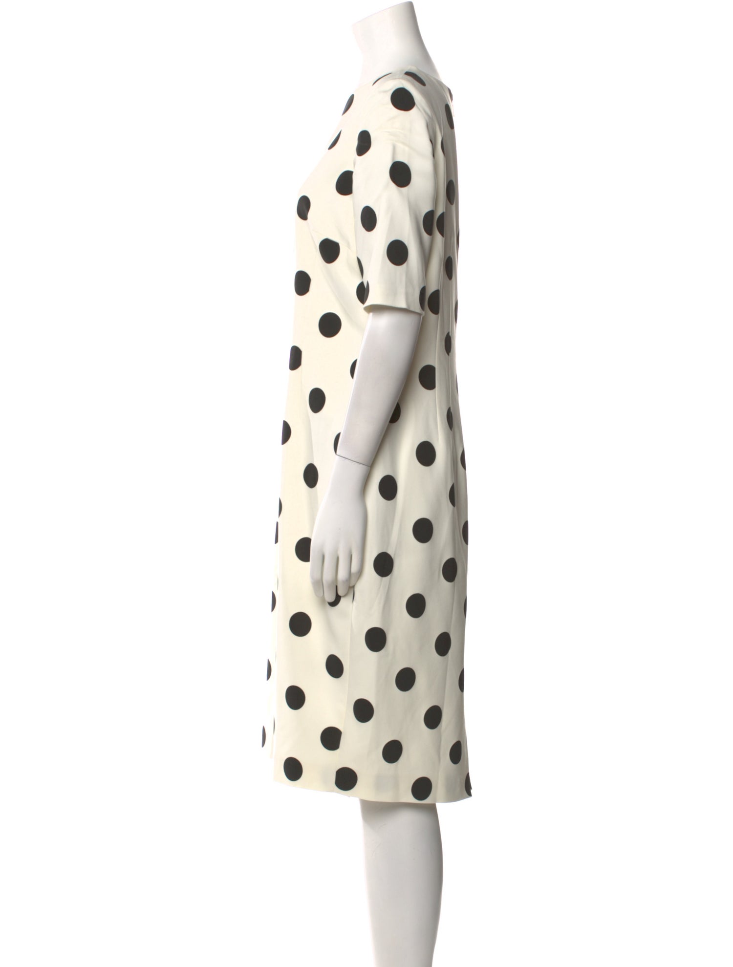 Hobbs London Polka Dot Print Midi Length Dress