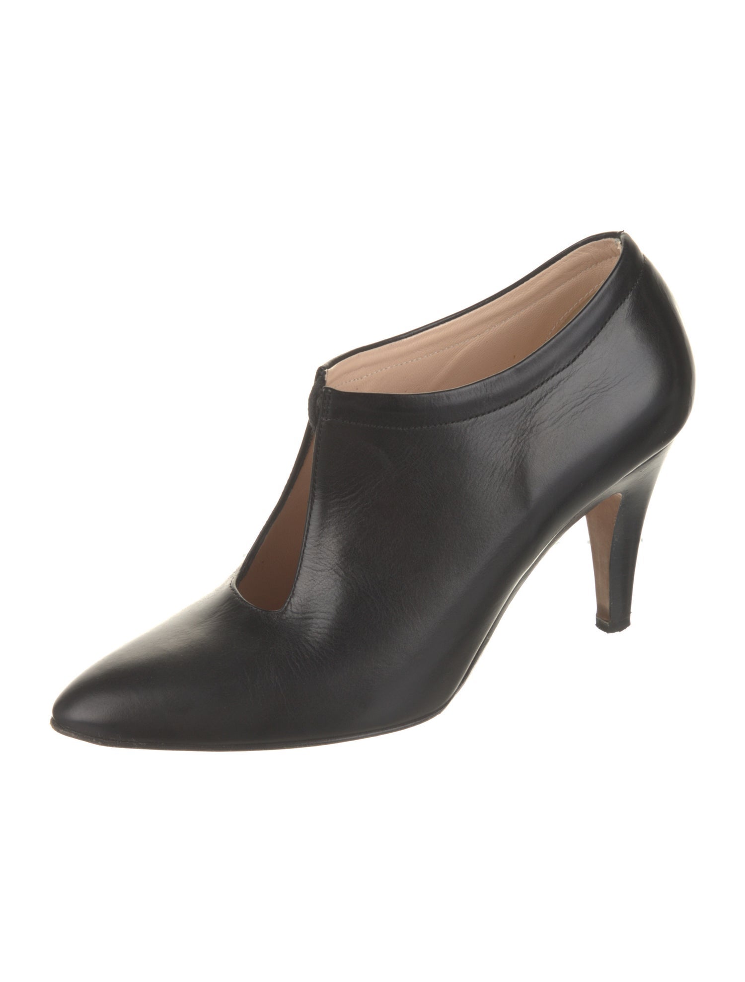 Hobbs London Leather T-Strap Pumps