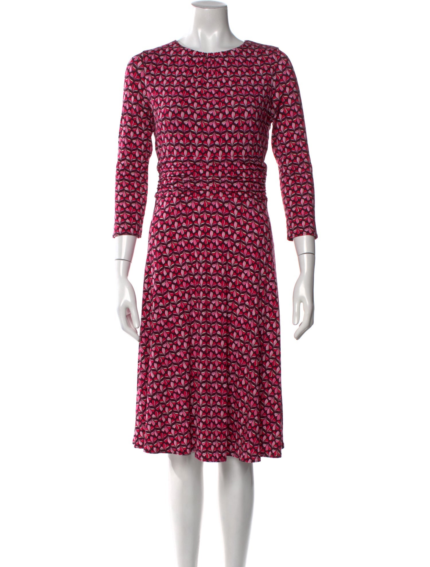 Hobbs London Printed Knee-Length Dress