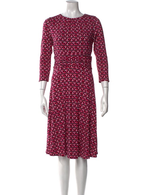 Hobbs London Printed Knee-Length Dress