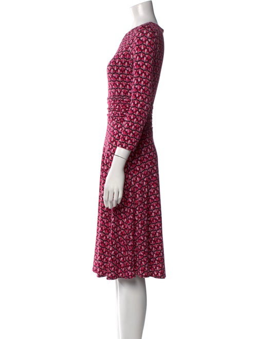 Hobbs London Printed Knee-Length Dress