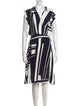 Hobbs London Striped Knee-Length Dress