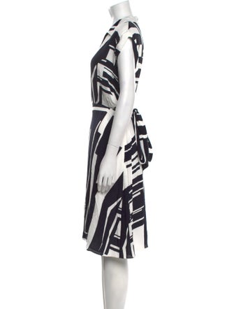 Hobbs London Striped Knee-Length Dress