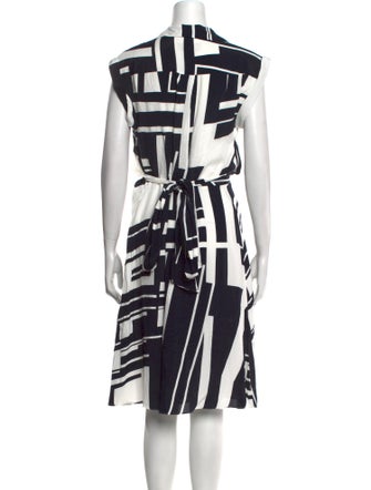Hobbs London Striped Knee-Length Dress