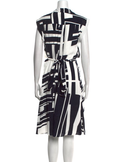 Hobbs London Striped Knee-Length Dress