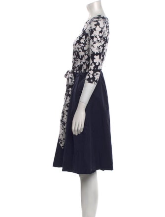 Hobbs London Floral Print Knee-Length Dress