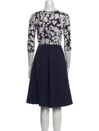 Hobbs London Floral Print Knee-Length Dress