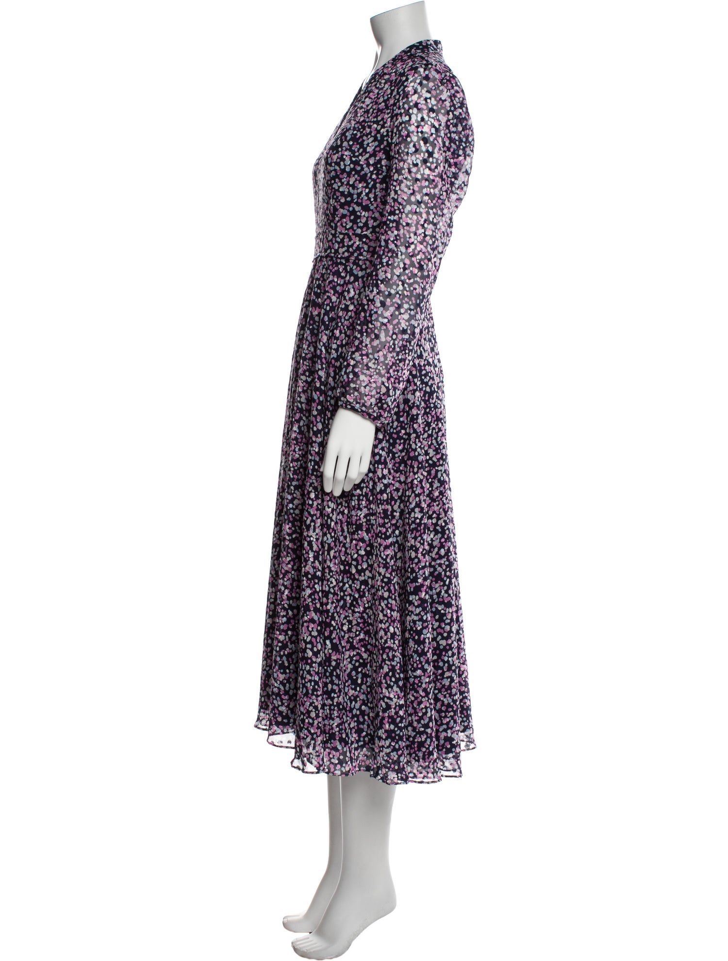 Hobbs London Floral Print Long Dress