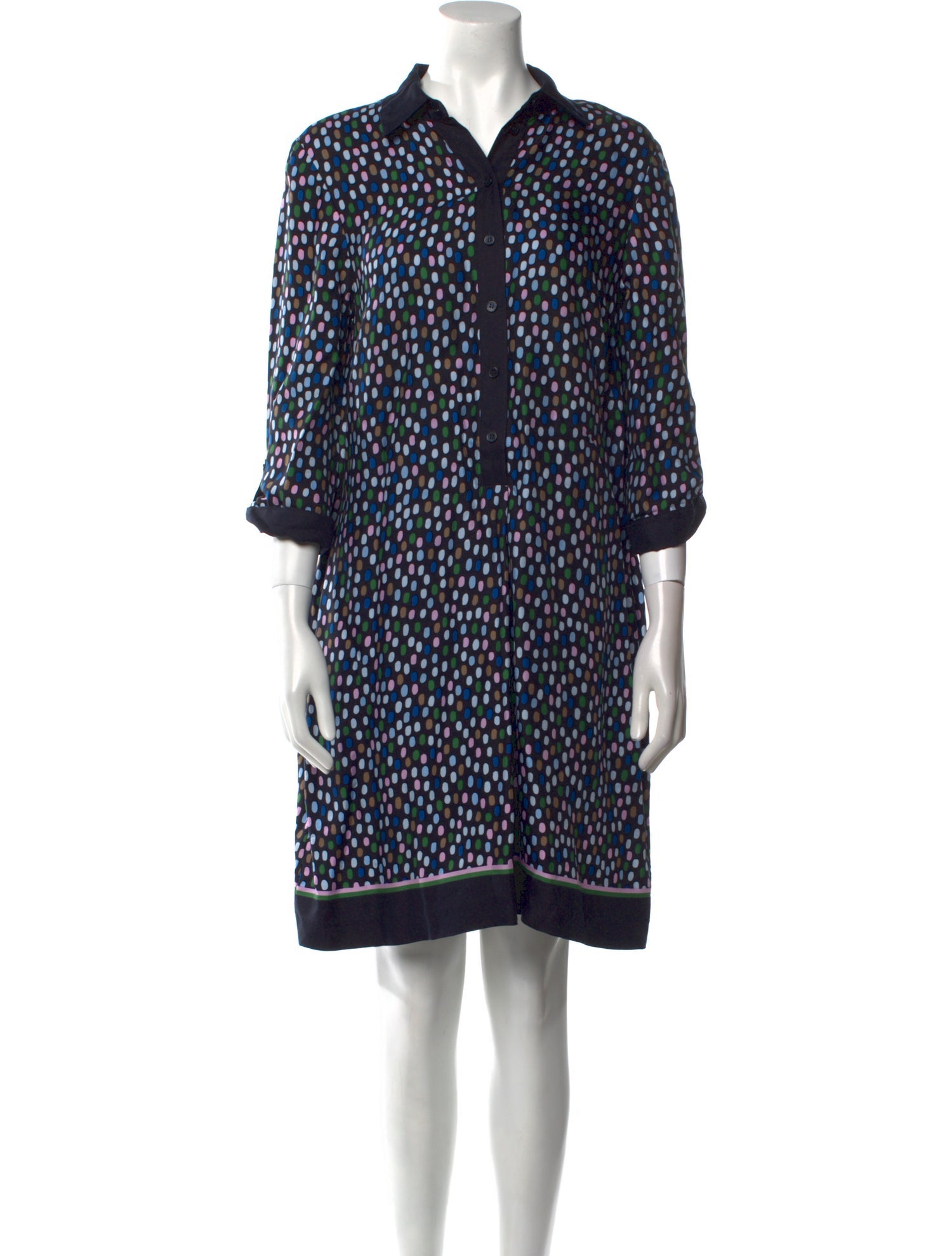 Hobbs London Printed Knee-Length Dress