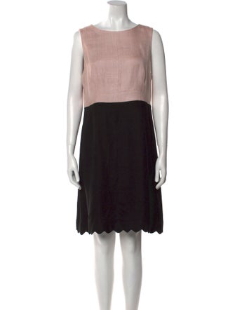 Hobbs London Colorblock Pattern Knee-Length Dress