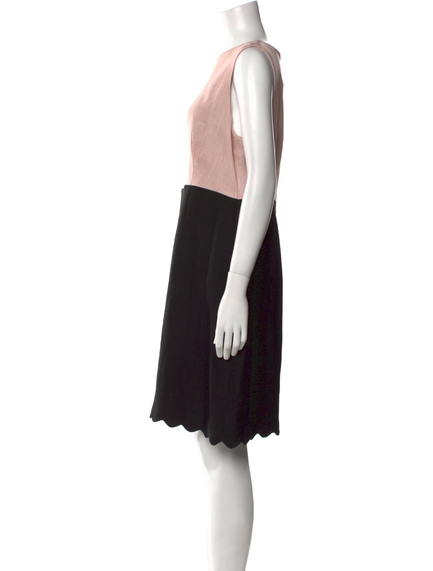 Hobbs London Colorblock Pattern Knee-Length Dress