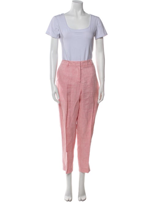 Hobbs London Linen Embroidered Accent Pantsuit