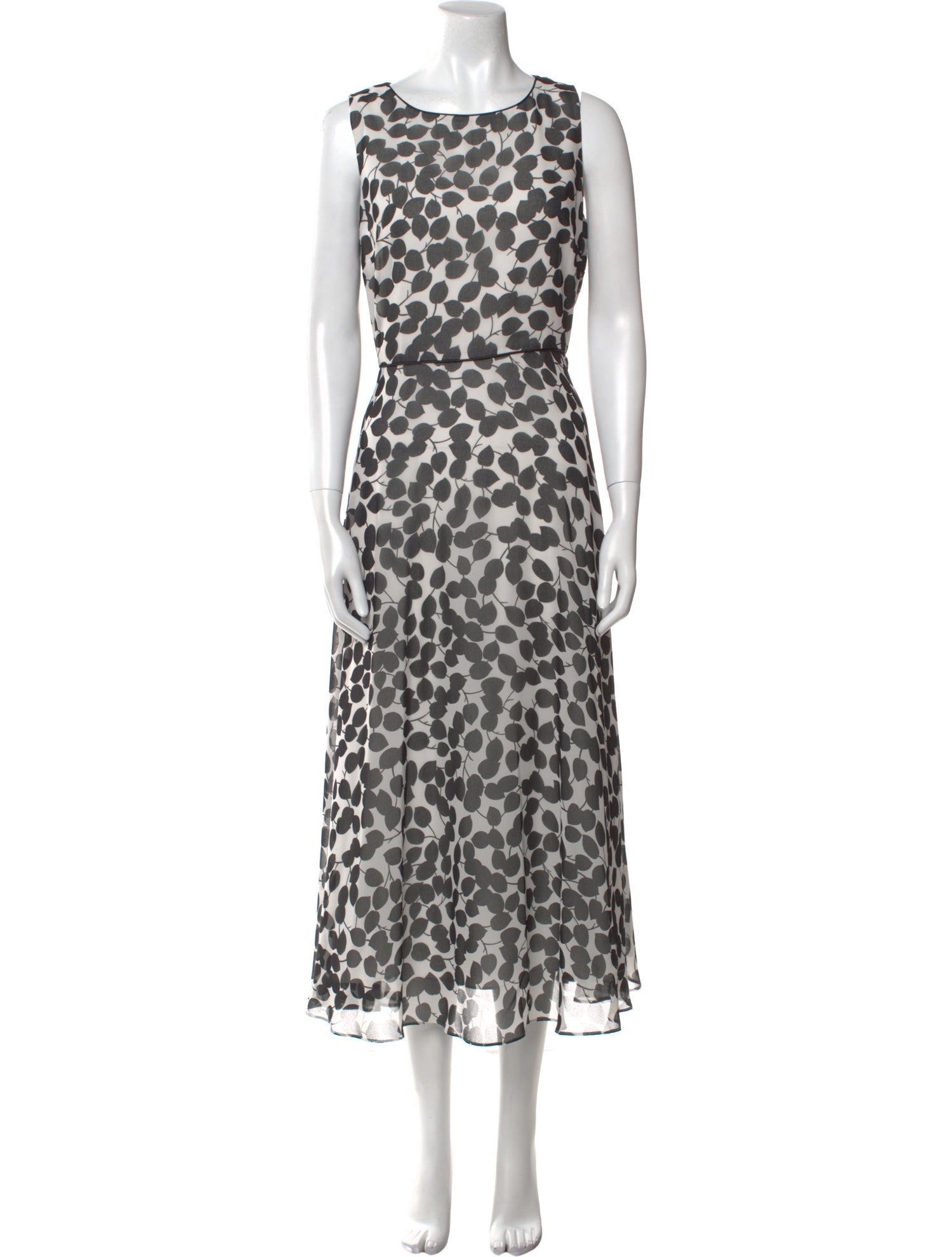 Hobbs London Animal Print Midi Length Dress