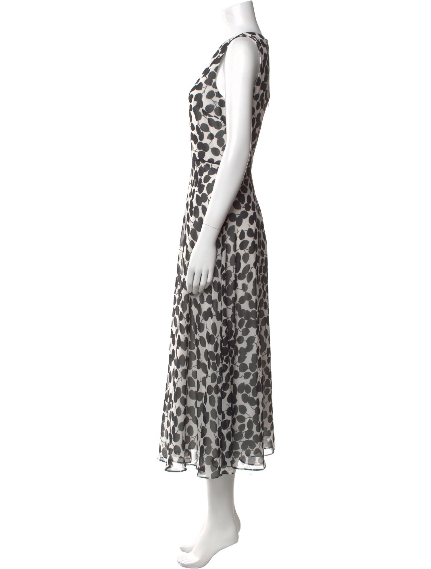 Hobbs London Animal Print Midi Length Dress