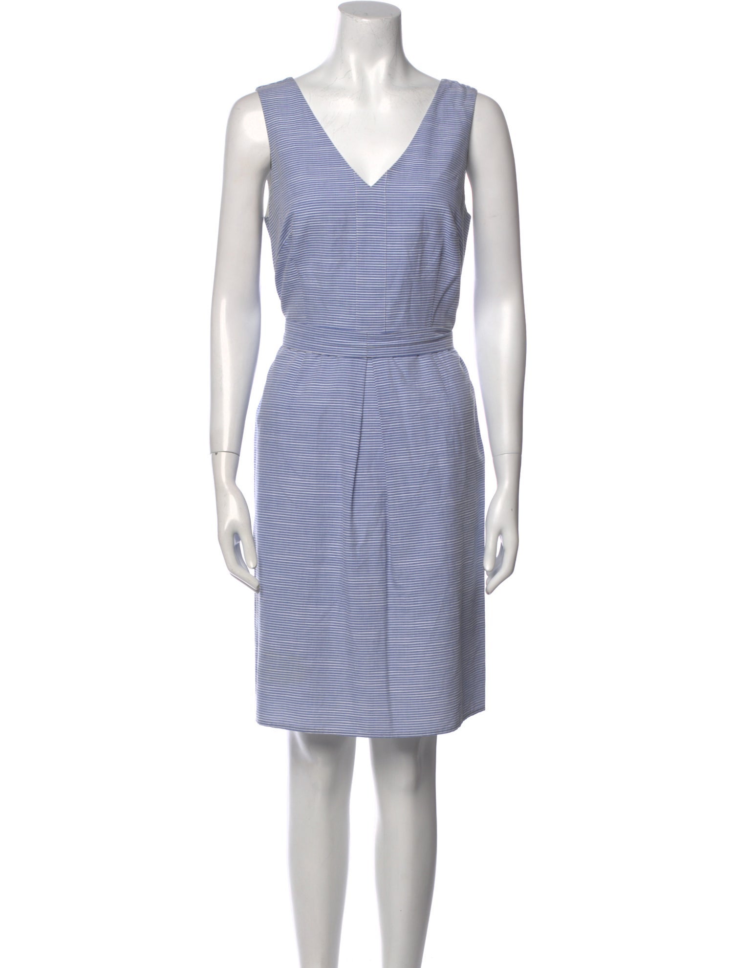 Hobbs London Striped Knee-Length Dress