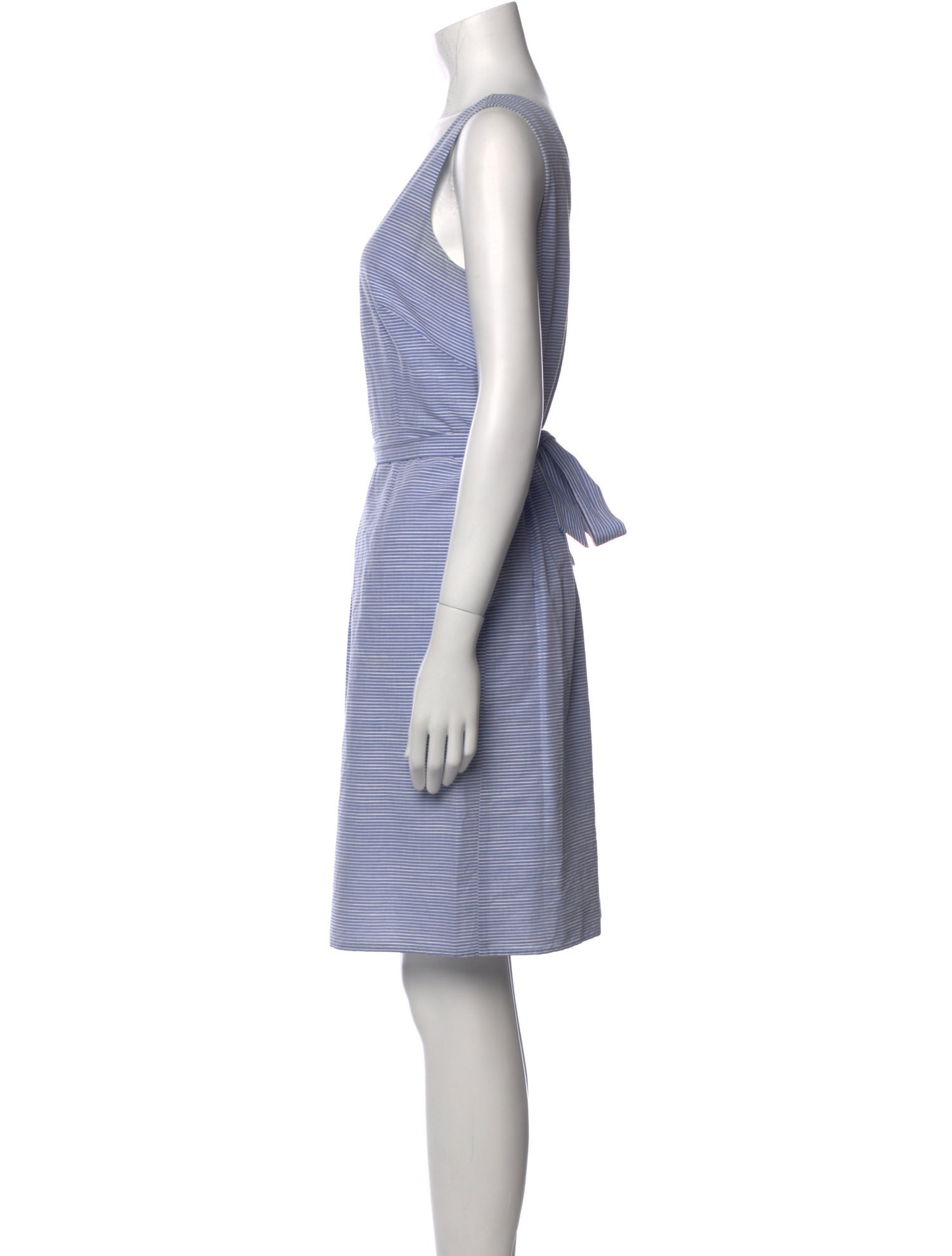 Hobbs London Striped Knee-Length Dress