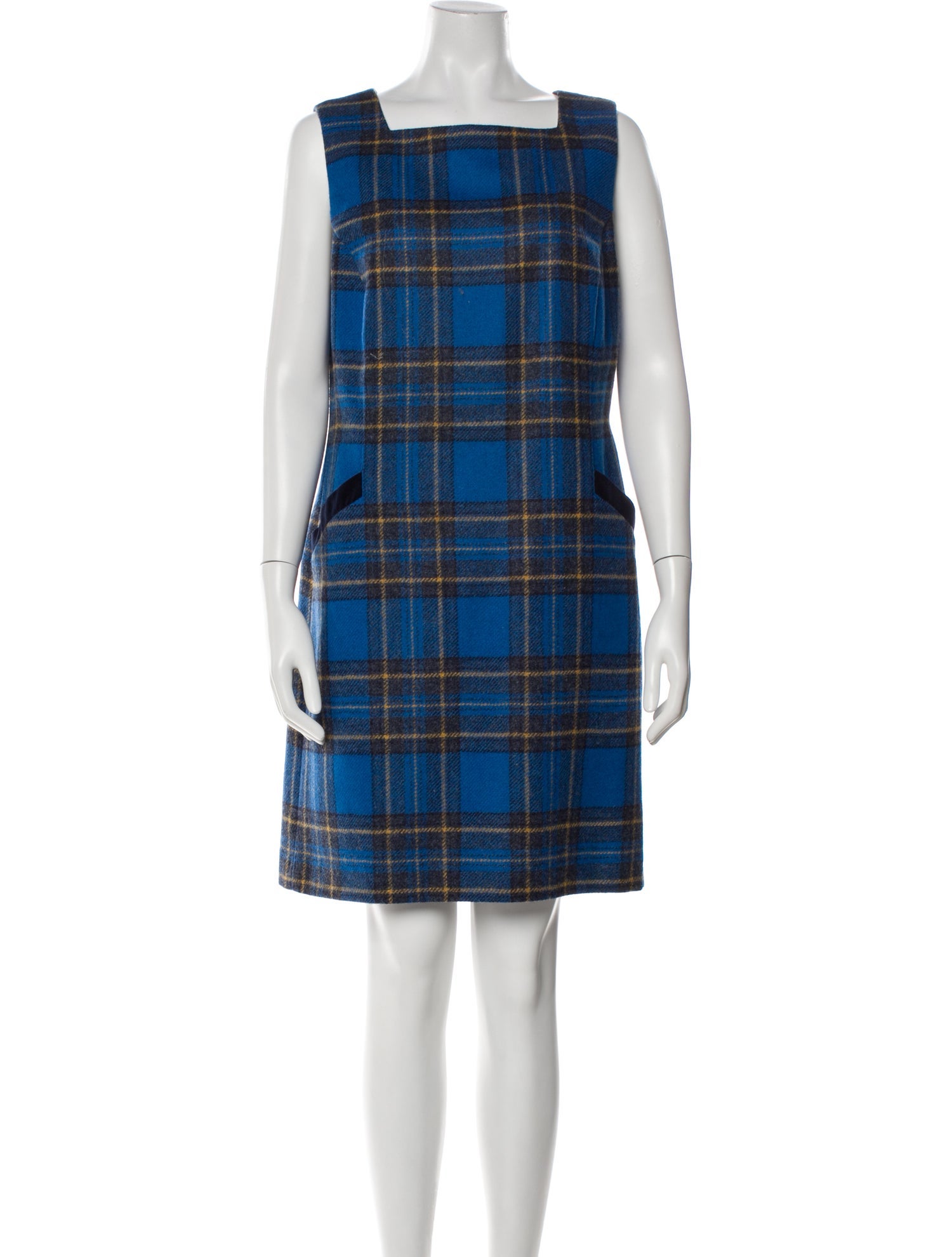 Hobbs London Plaid Print Mini Dress