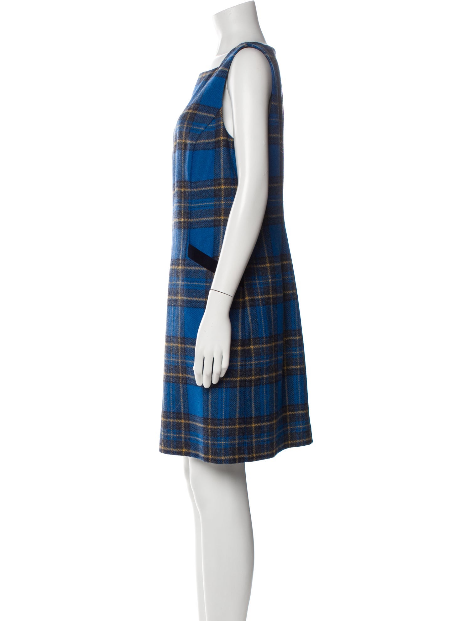 Hobbs London Plaid Print Mini Dress