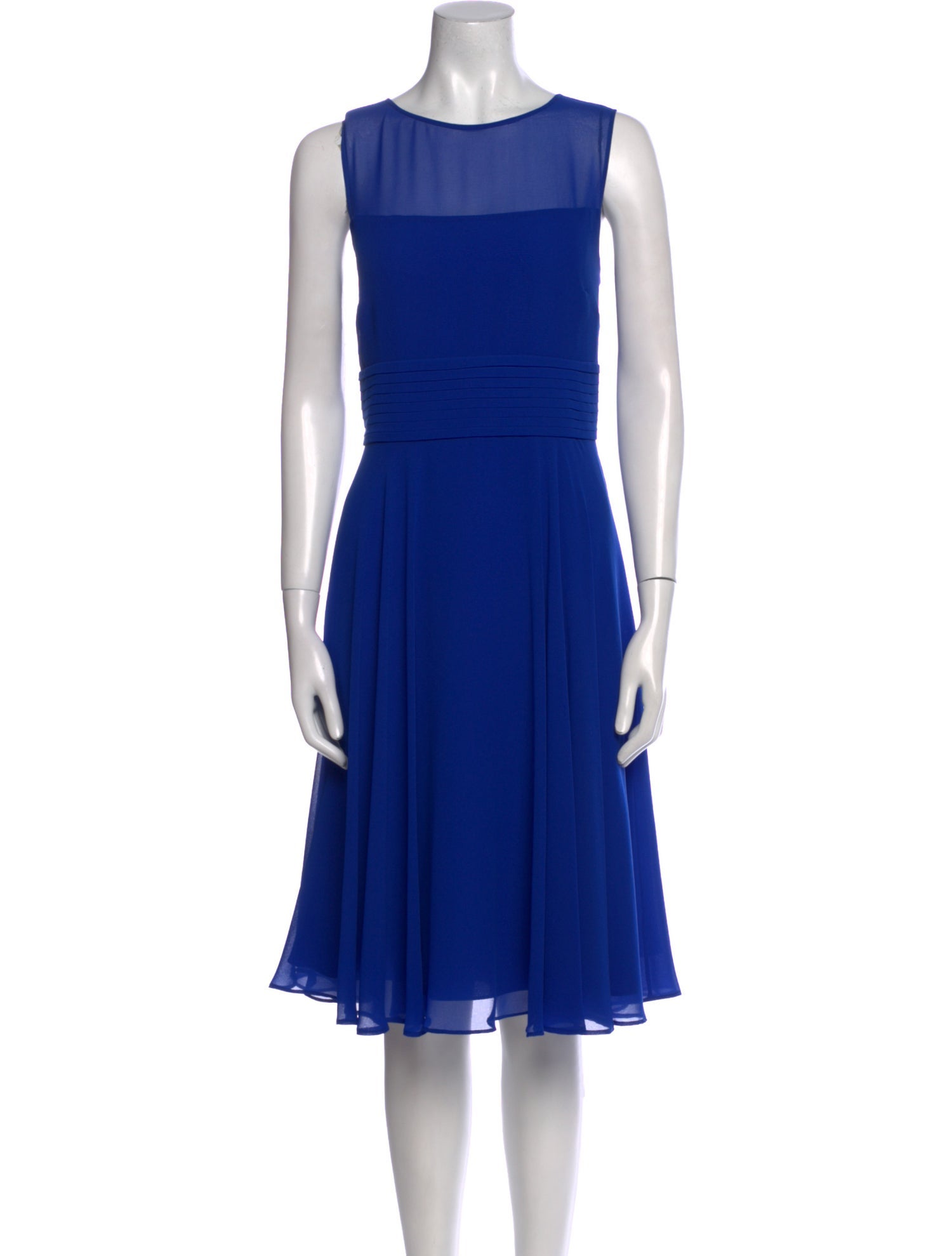 Hobbs London Crew Neck Midi Length Dress