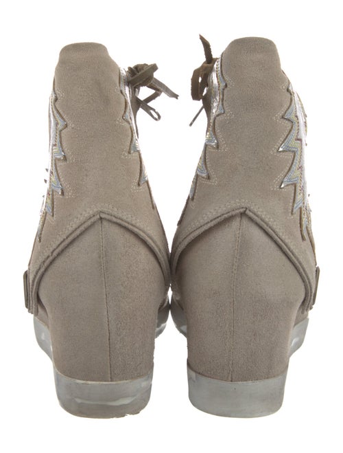 Hollywood Trading Company Suede Wedge Sneakers