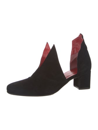 Hester Van Eeghen Suede D'Orsay Pumps