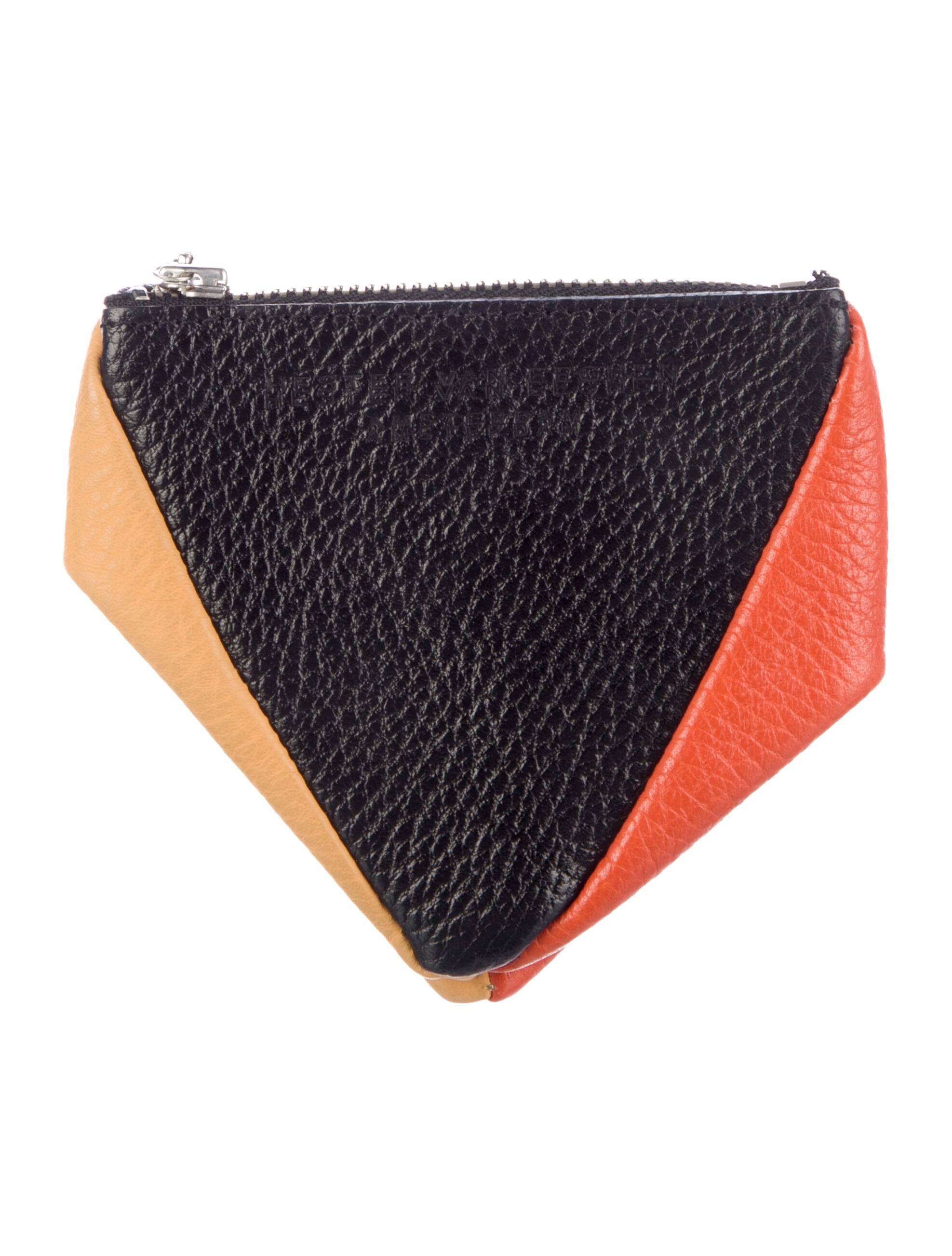 Hester Van Eeghen Leather Colorblock Pattern Wallet