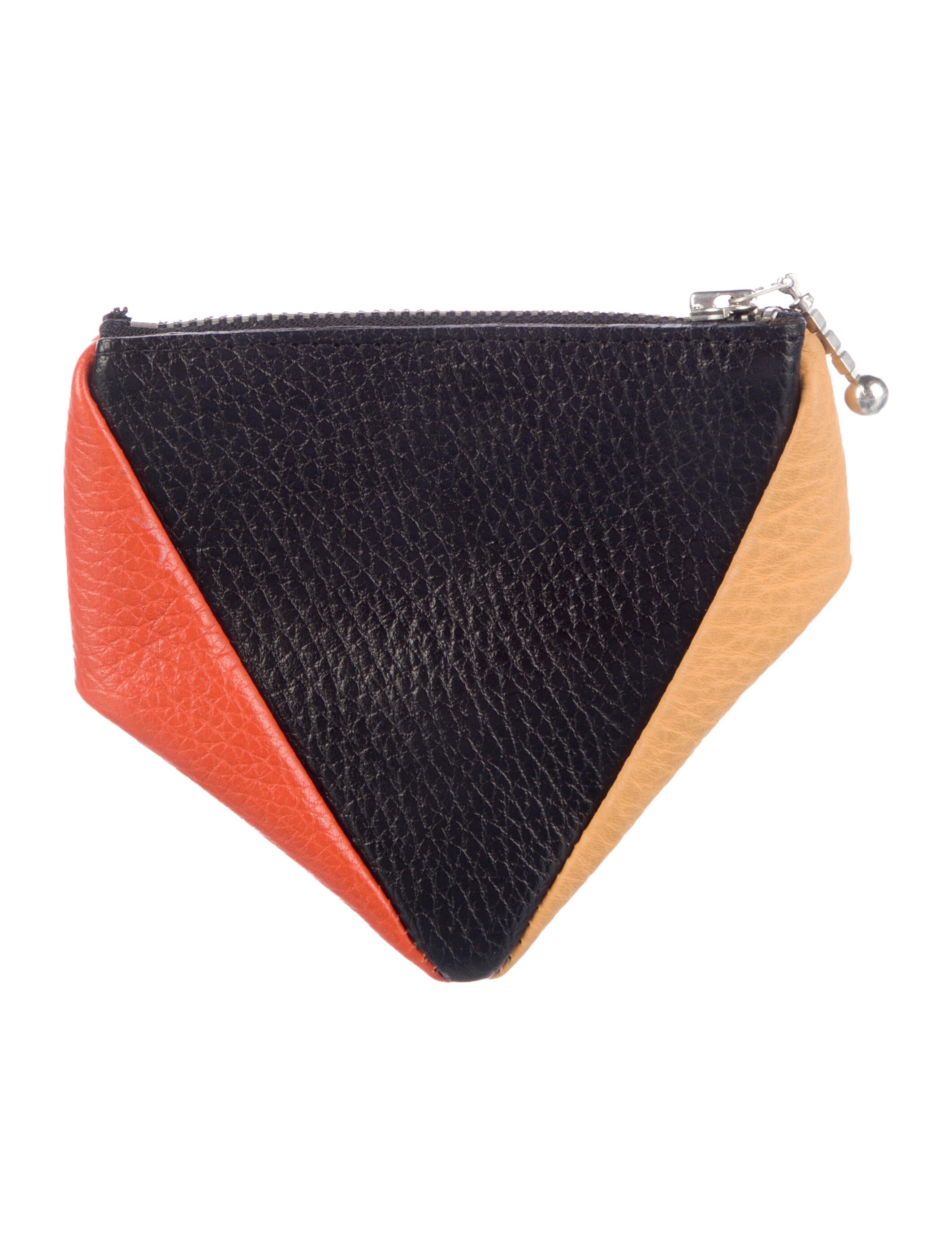 Hester Van Eeghen Leather Colorblock Pattern Wallet