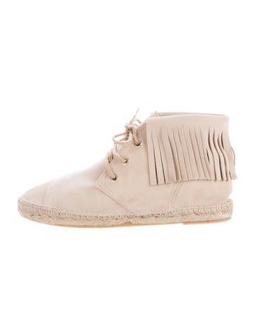 Hôtel Particulier Suede Fringe Ankle Boots w/ Tags