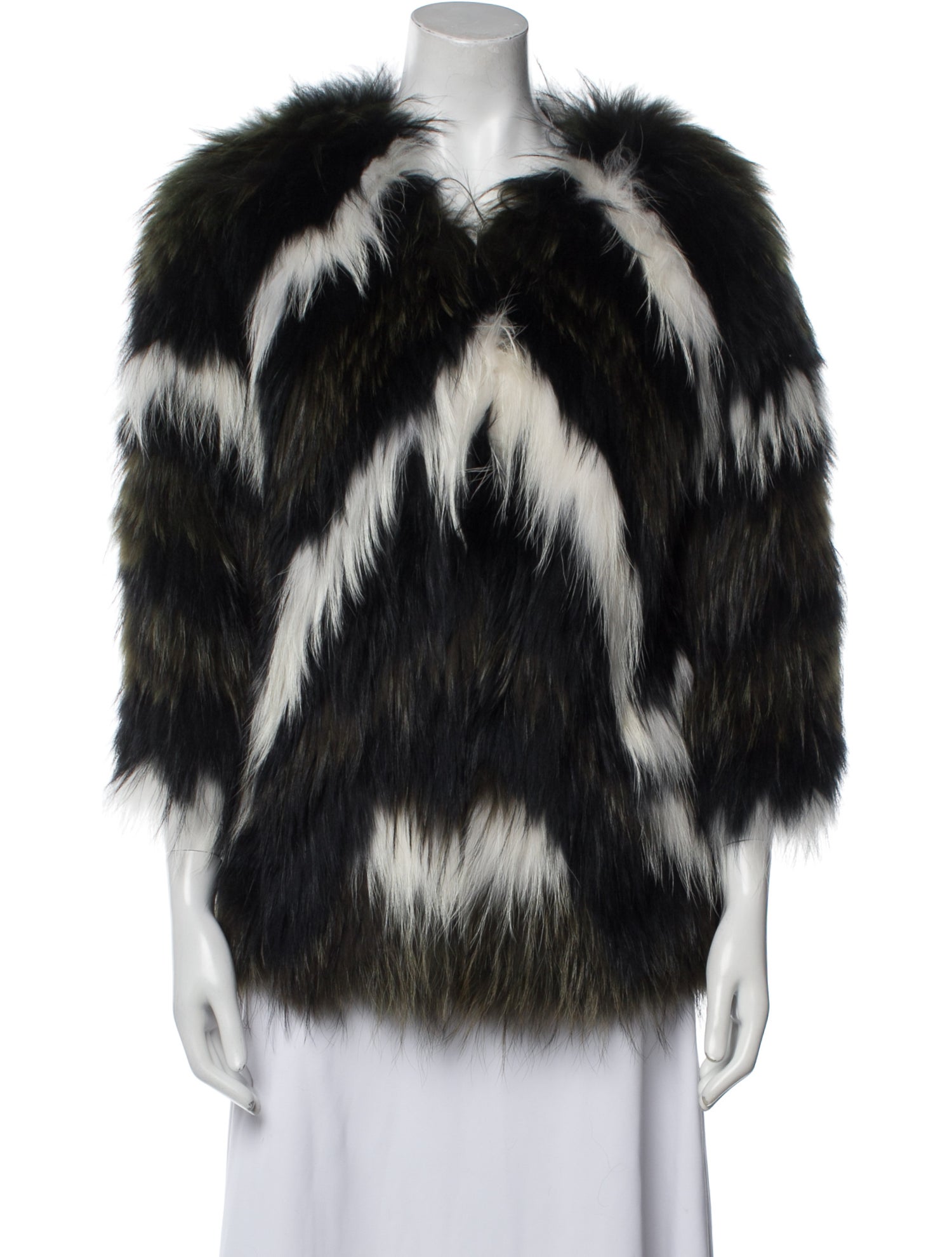 Hôtel Particulier Fur Striped Fur Jacket
