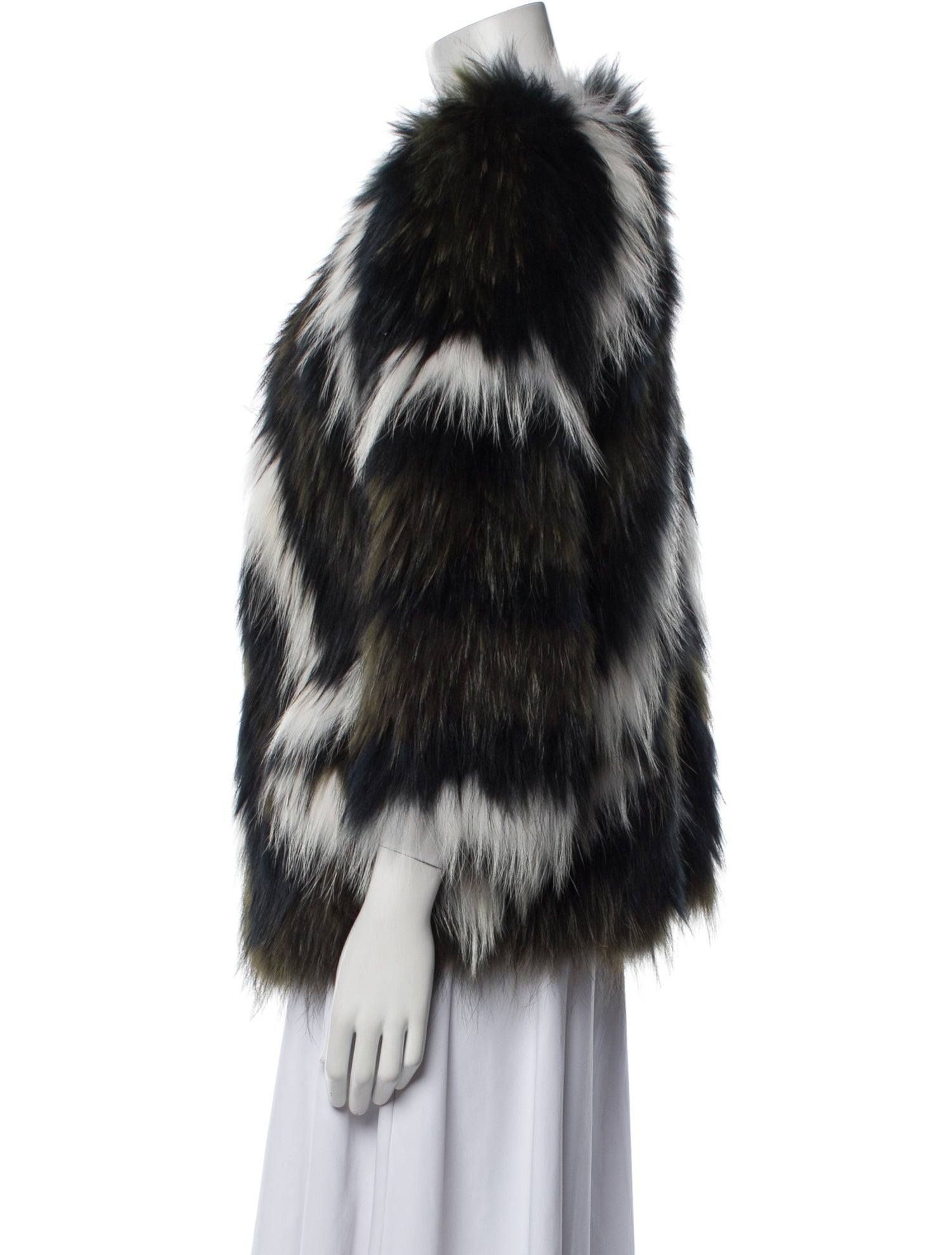 Hôtel Particulier Fur Striped Fur Jacket