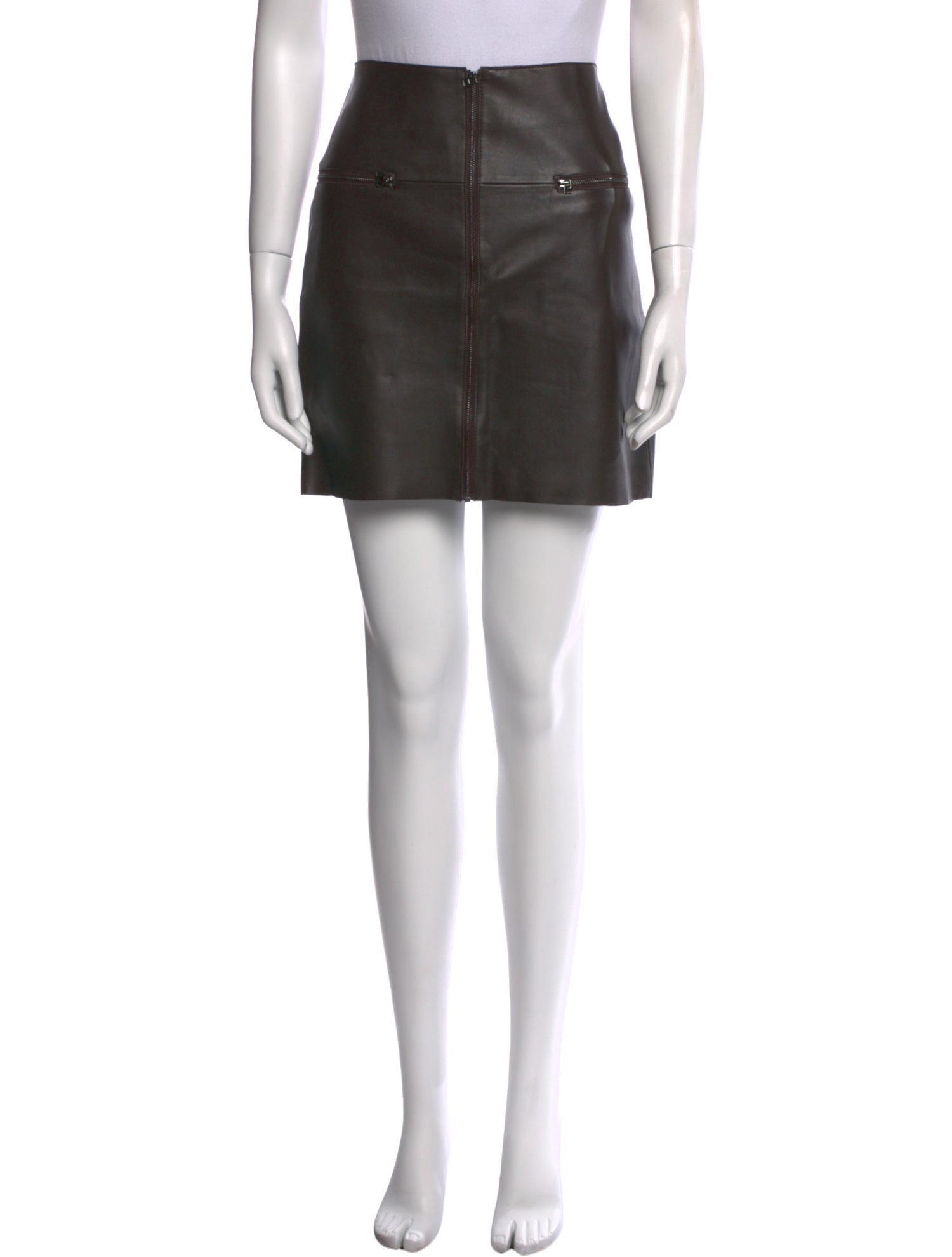 Hôtel Particulier Lamb Leather Mini Skirt