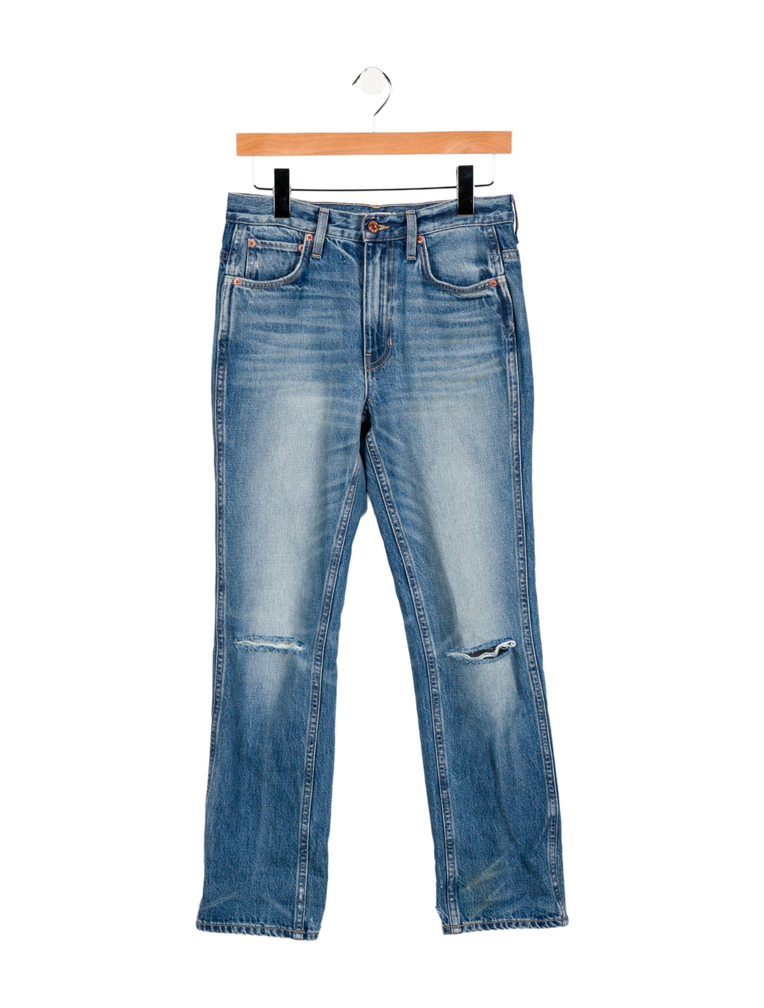Hey Gang Mid-Rise Straight Leg Jeans
