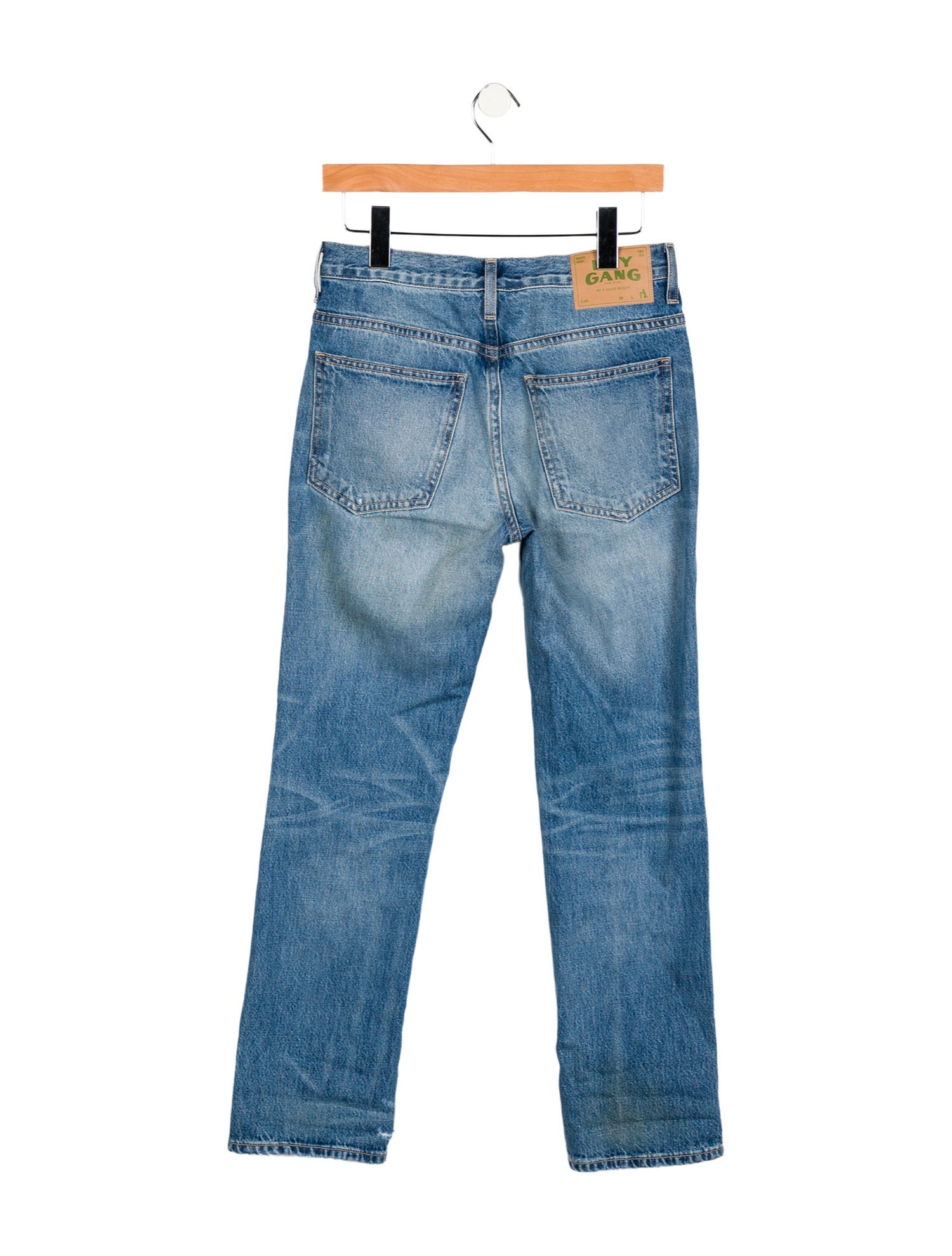Hey Gang Mid-Rise Straight Leg Jeans