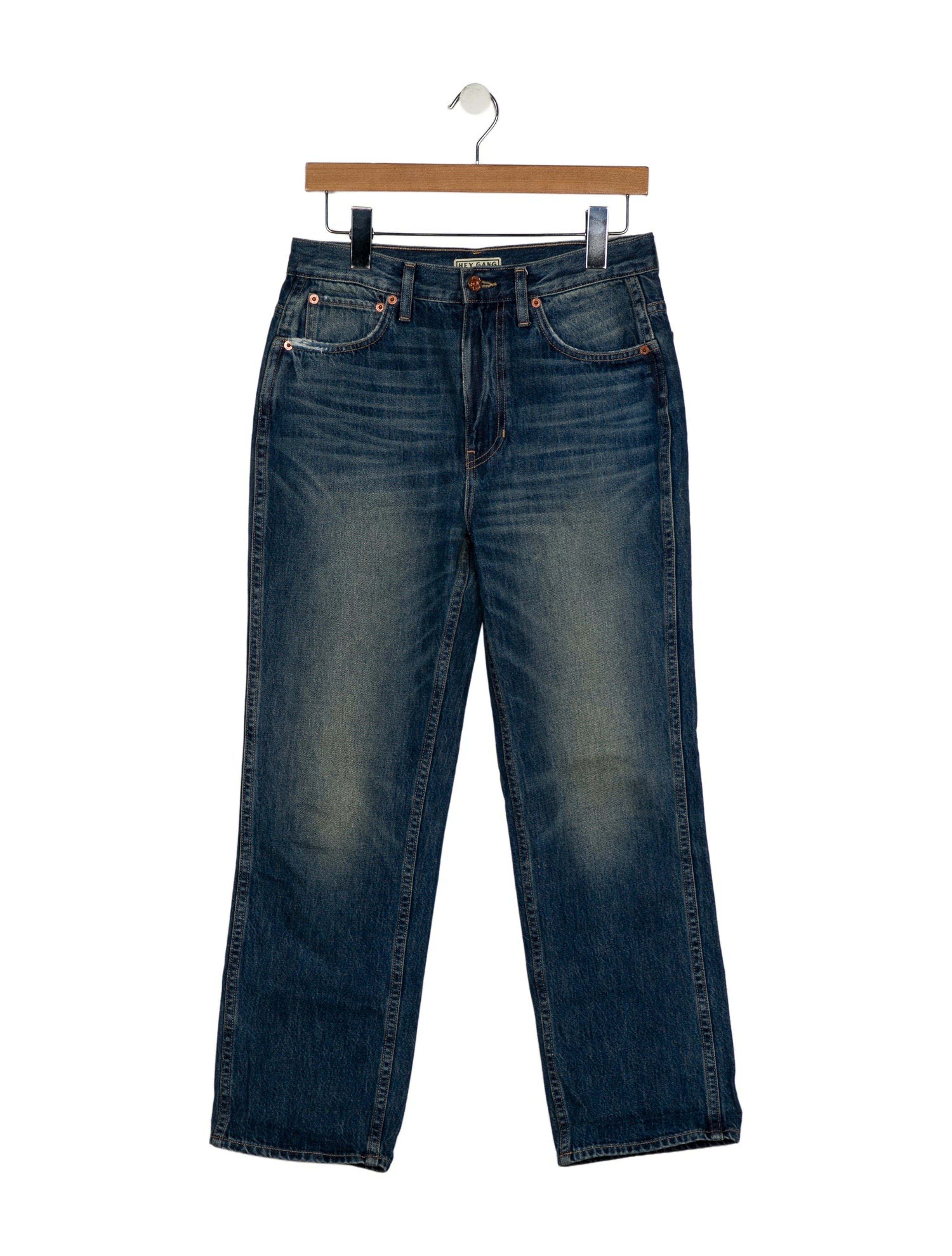 High-Rise Straight Leg Jeans