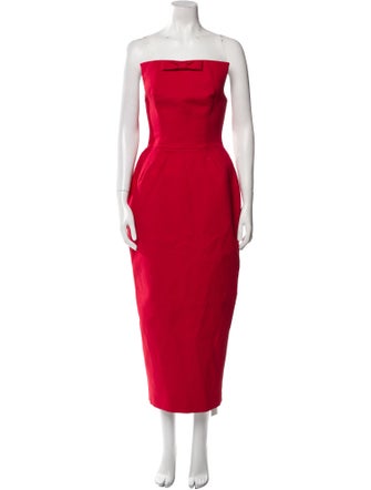 Helsa Strapless Midi Length Dress