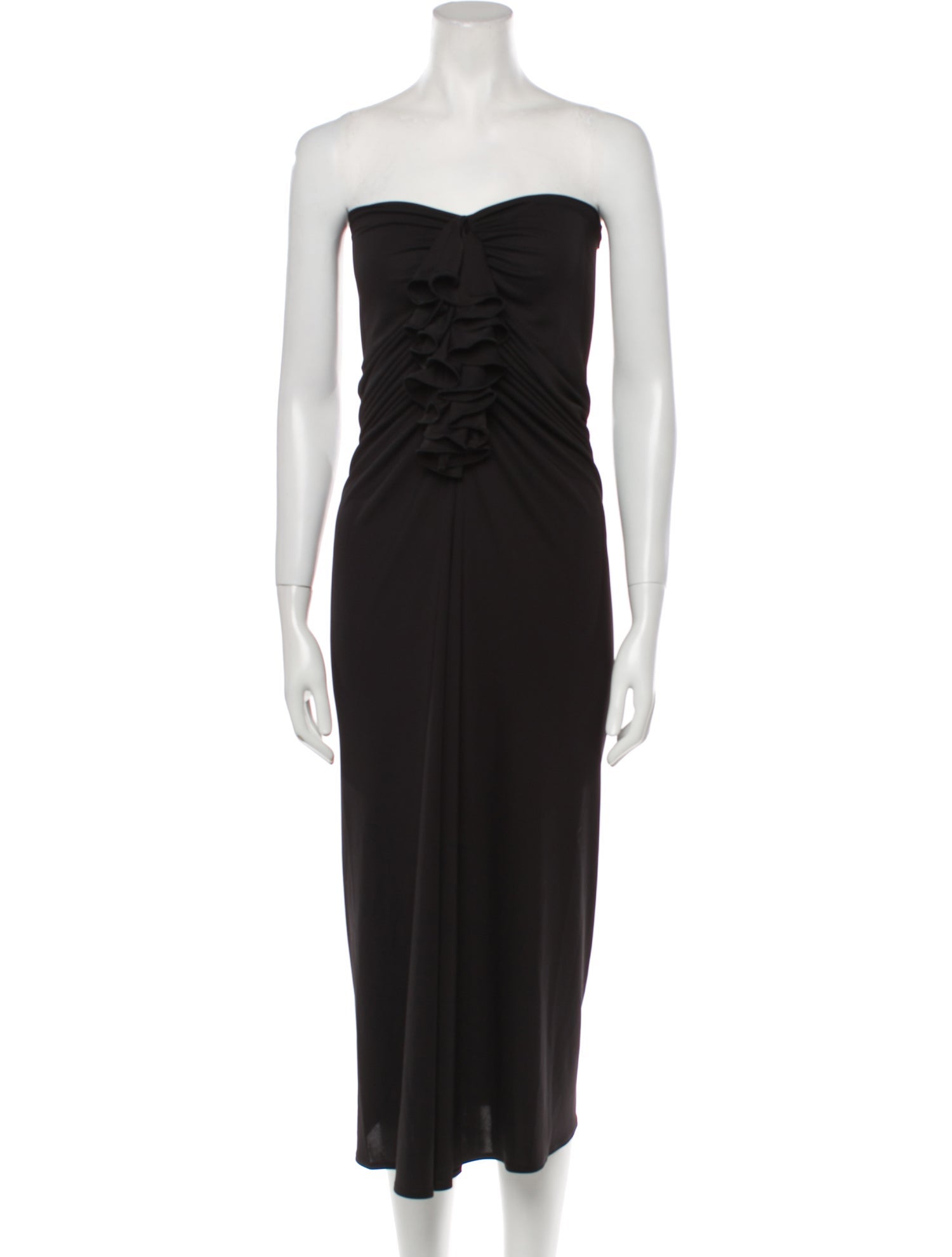 Helsa Strapless Midi Length Dress