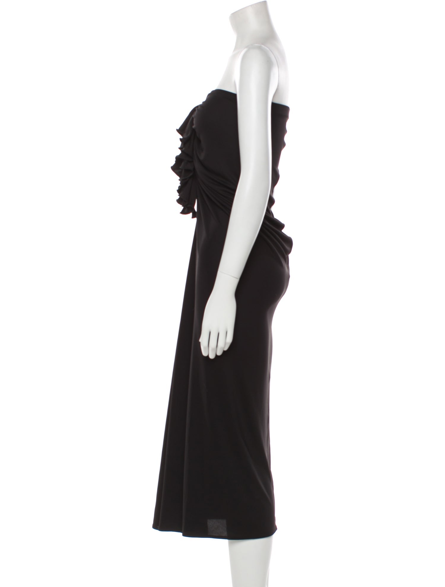 Helsa Strapless Midi Length Dress
