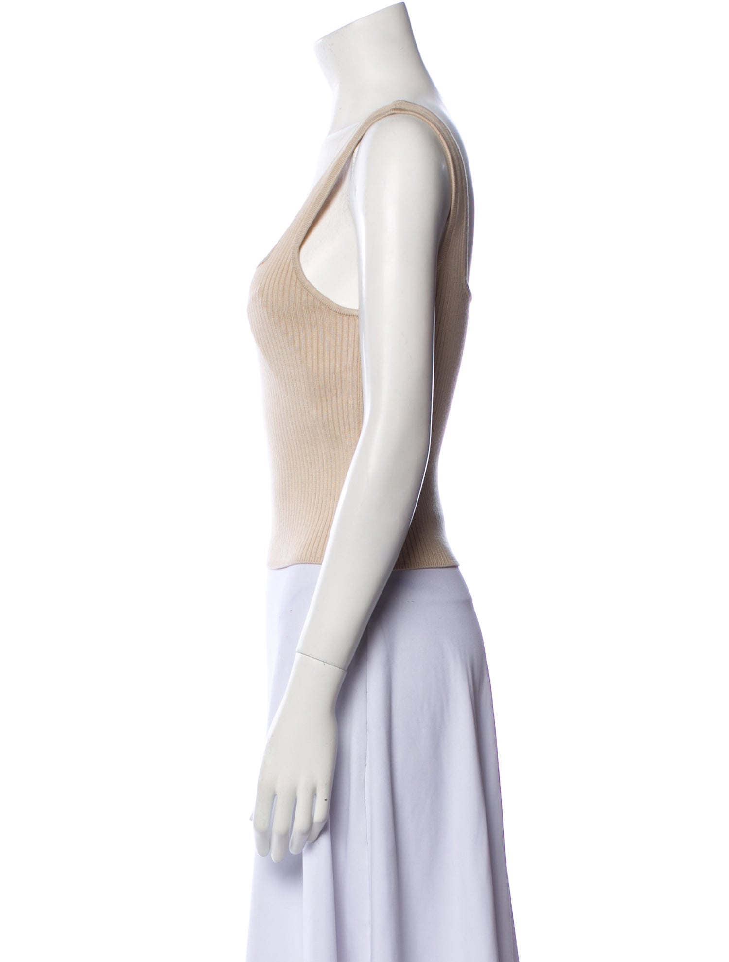 Helsa Square Neckline Sleeveless Crop Top