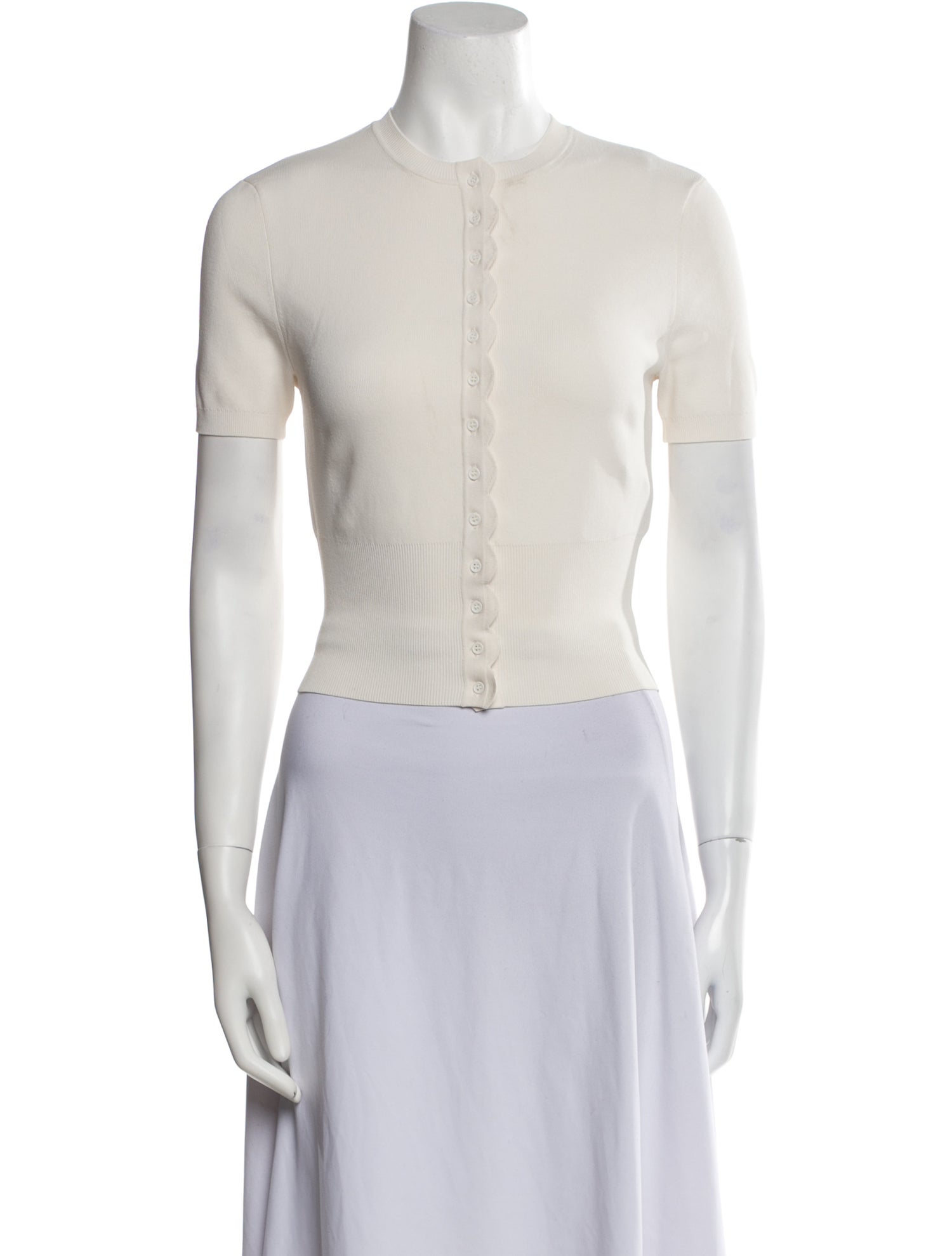 Helsa Crew Neck Short Sleeve Crop Top